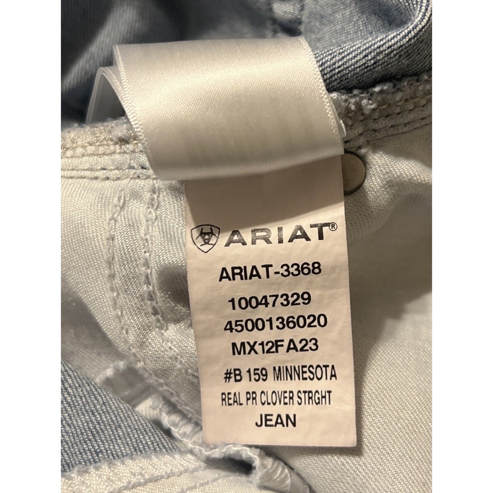 Ariat Women's R.E.A.L. Perfect Rise Clover Straight Jeans Size 22WL (42x35) - Picture 5 of 11